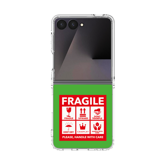クリアケース［ FRAGILE Sticker - Green ］