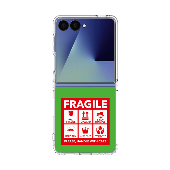 クリアケース［ FRAGILE Sticker - Green ］