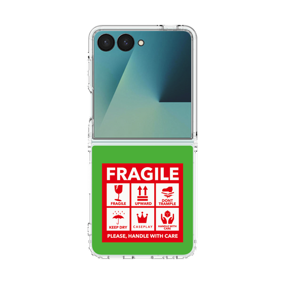 クリアケース［ FRAGILE Sticker - Green ］