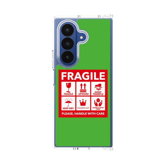 クリアケース［ FRAGILE Sticker - Green ］