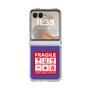 クリアケース［ FRAGILE Sticker - Purple ］