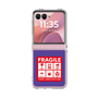 クリアケース［ FRAGILE Sticker - Purple ］