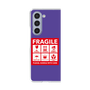 クリアケース［ FRAGILE Sticker - Purple ］