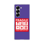 クリアケース［ FRAGILE Sticker - Purple ］