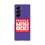 クリアケース［ FRAGILE Sticker - Purple ］