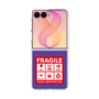 クリアケース［ FRAGILE Sticker - Purple ］