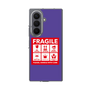 クリアケース［ FRAGILE Sticker - Purple ］