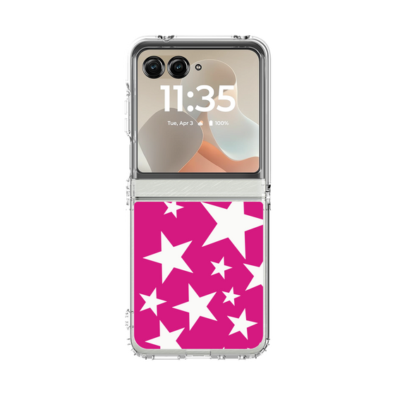 クリアケース［ Stars - Pink ］