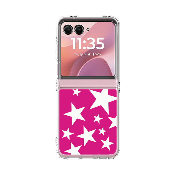 クリアケース［ Stars - Pink ］
