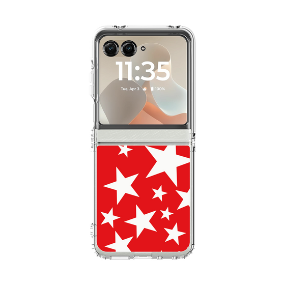 クリアケース［ Stars - Red ］
