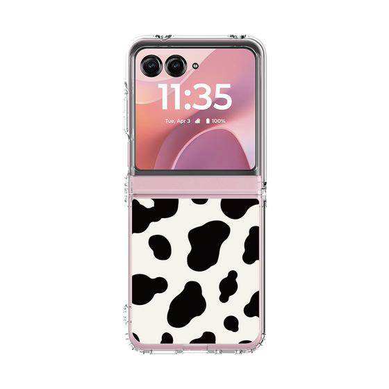 クリアケース［ Cow - White ］