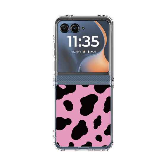 クリアケース［ Cow - Pink ］