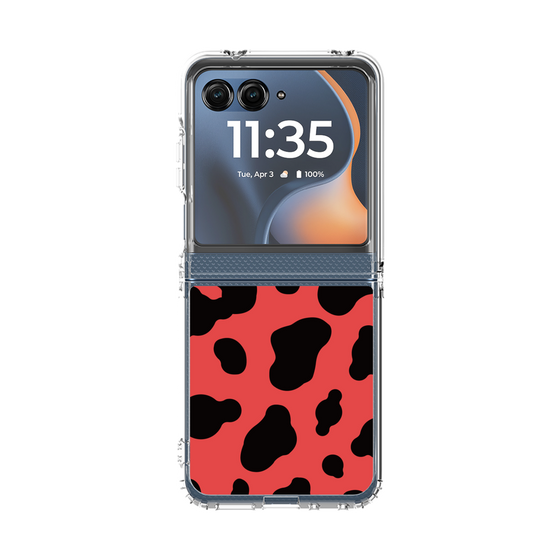 クリアケース［ Cow - Red ］