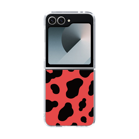 クリアケース［ Cow - Red ］