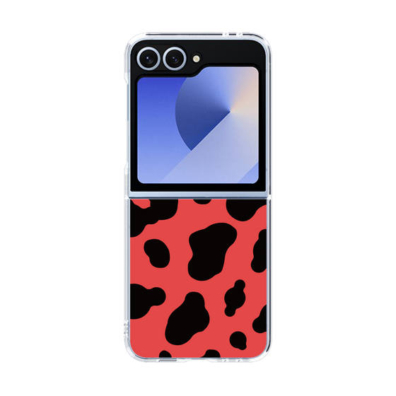 クリアケース［ Cow - Red ］