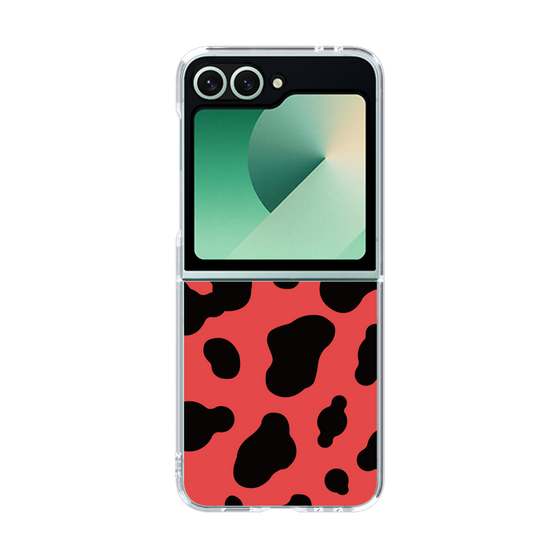 クリアケース［ Cow - Red ］