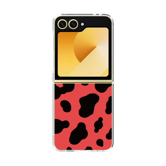 クリアケース［ Cow - Red ］