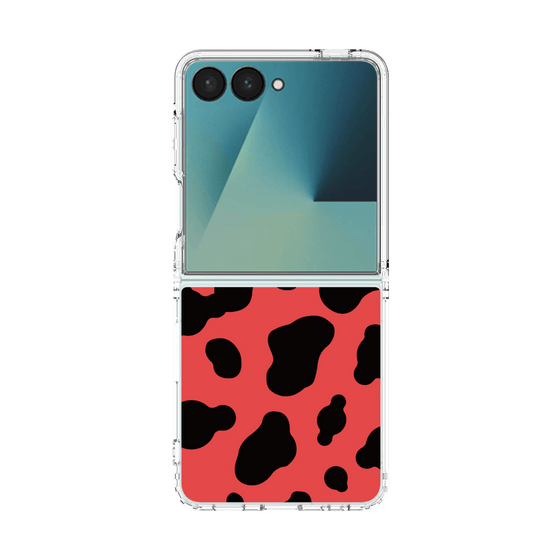 クリアケース［ Cow - Red ］