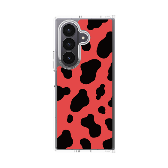 クリアケース［ Cow - Red ］
