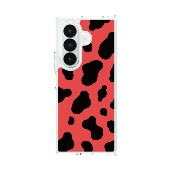 クリアケース［ Cow - Red ］