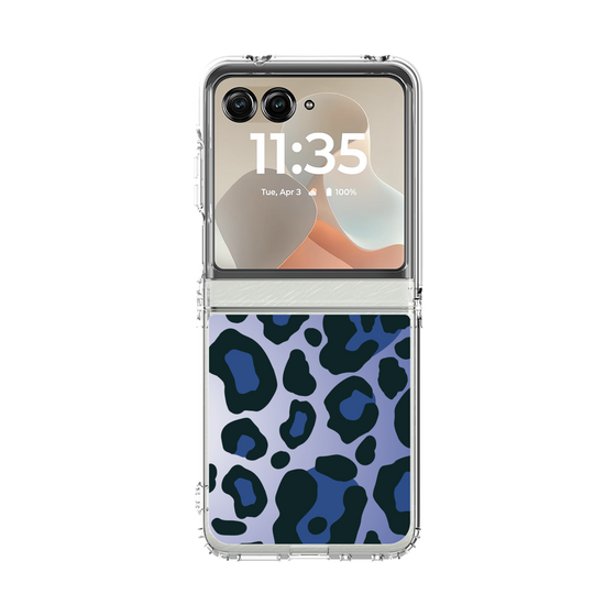 クリアケース［ Leopard - Blue ］