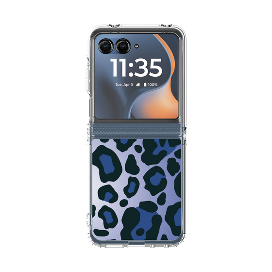 クリアケース［ Leopard - Blue ］