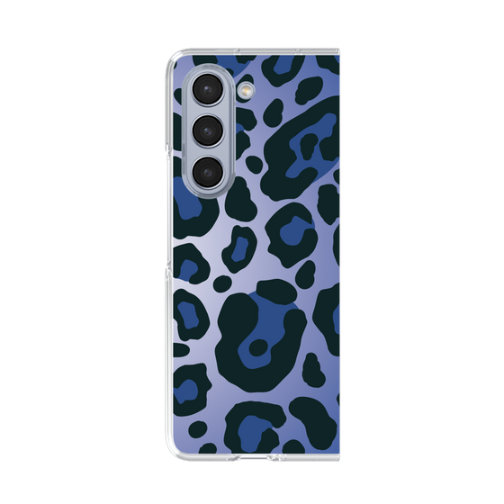 クリアケース［ Leopard - Blue ］