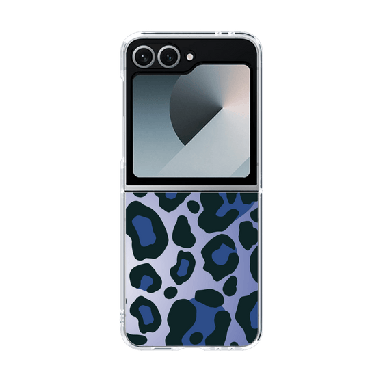 クリアケース［ Leopard - Blue ］