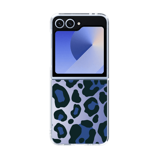 クリアケース［ Leopard - Blue ］