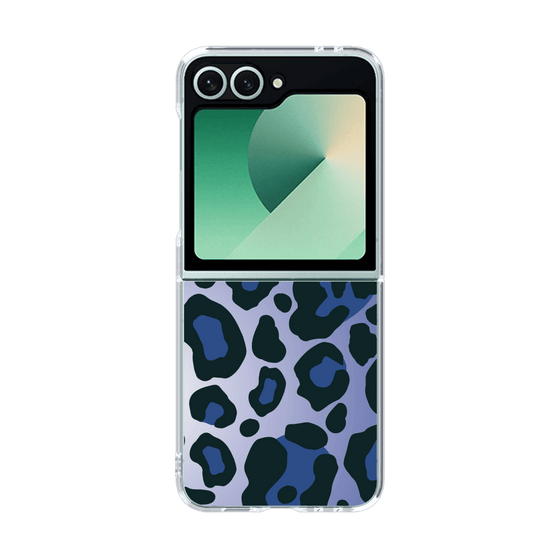 クリアケース［ Leopard - Blue ］
