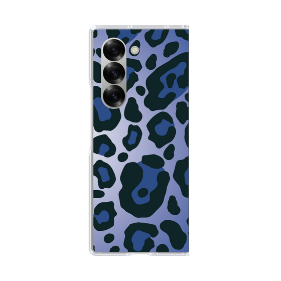 クリアケース［ Leopard - Blue ］