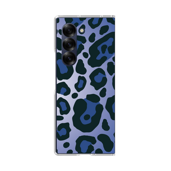 クリアケース［ Leopard - Blue ］