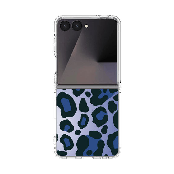 クリアケース［ Leopard - Blue ］