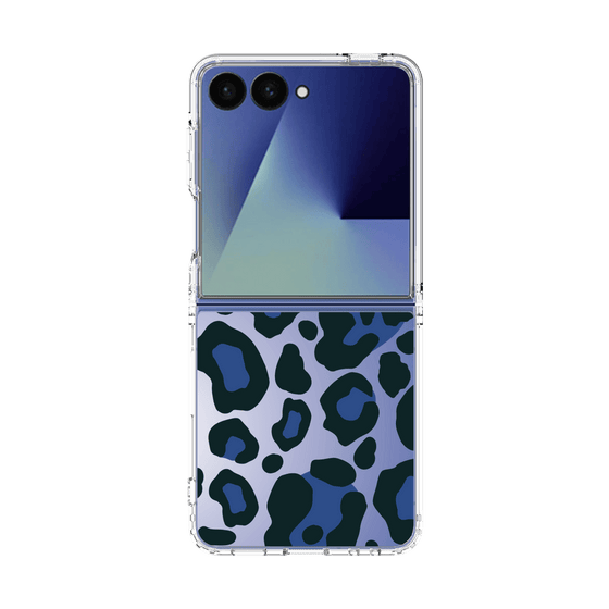 クリアケース［ Leopard - Blue ］