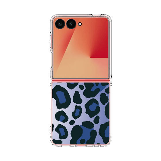 クリアケース［ Leopard - Blue ］