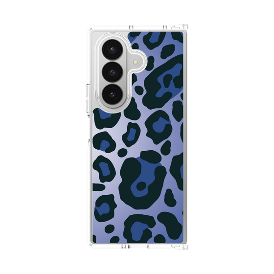 クリアケース［ Leopard - Blue ］