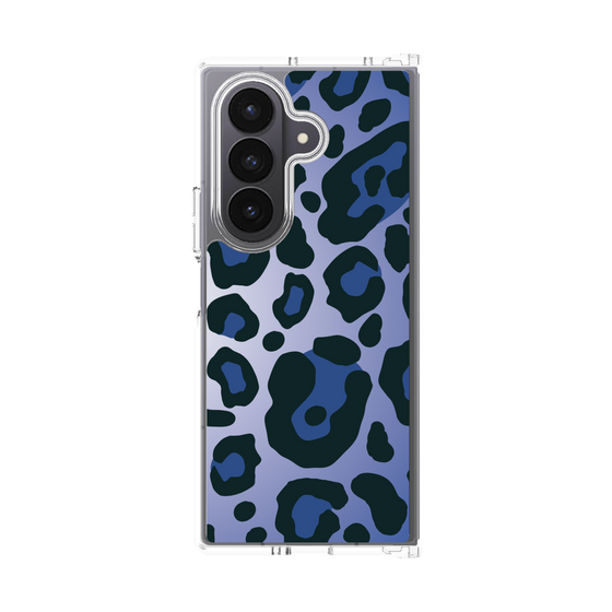 クリアケース［ Leopard - Blue ］