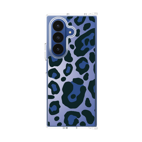 クリアケース［ Leopard - Blue ］