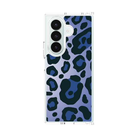クリアケース［ Leopard - Blue ］