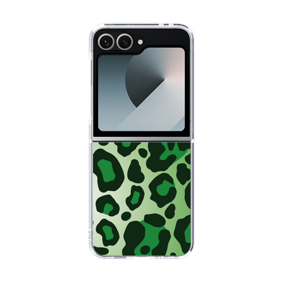 クリアケース［ Leopard - Green ］