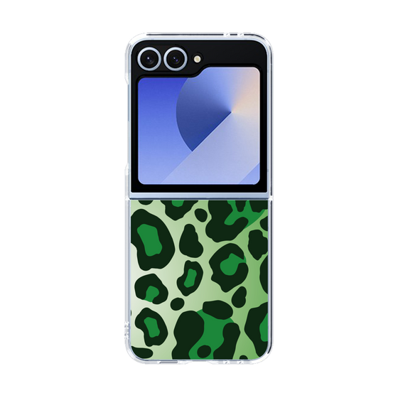 クリアケース［ Leopard - Green ］