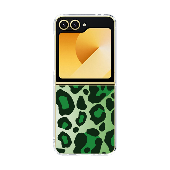 クリアケース［ Leopard - Green ］