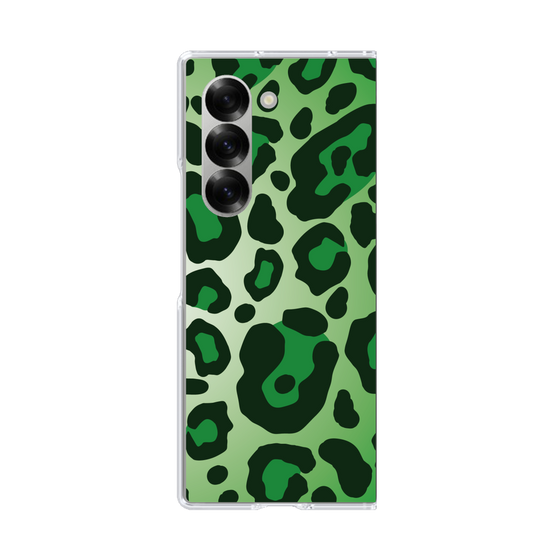 クリアケース［ Leopard - Green ］