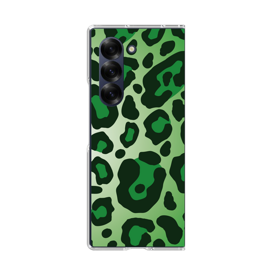 クリアケース［ Leopard - Green ］