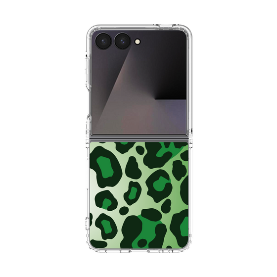 クリアケース［ Leopard - Green ］