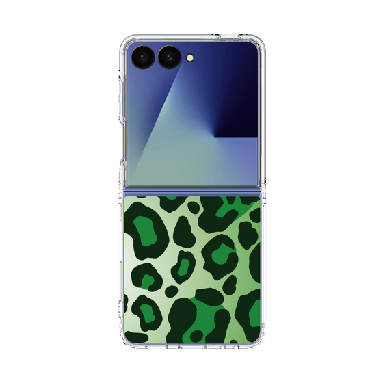 クリアケース［ Leopard - Green ］