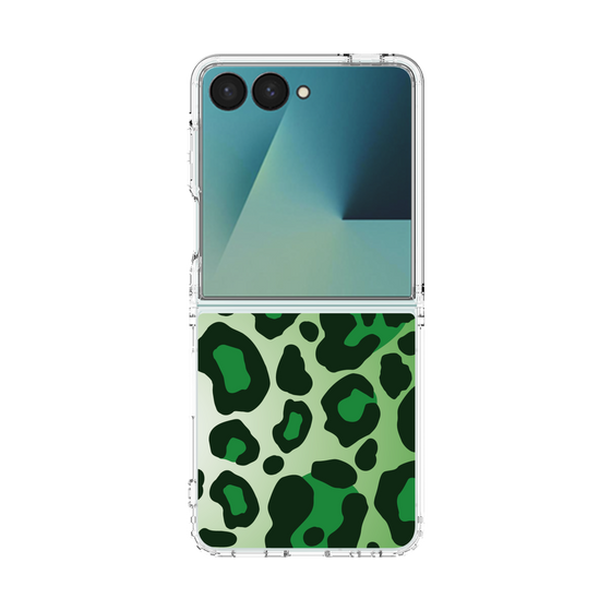 クリアケース［ Leopard - Green ］