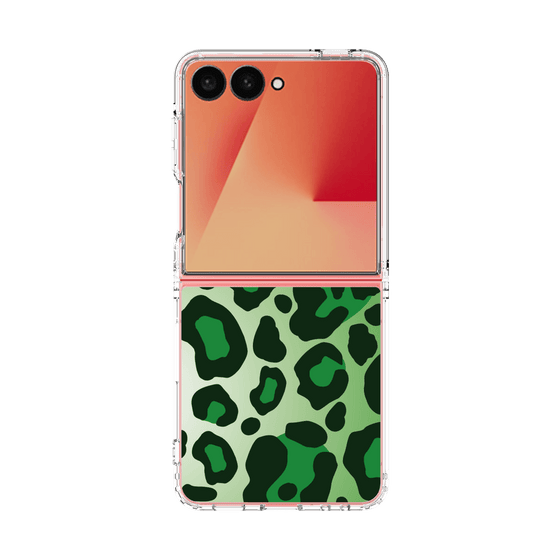 クリアケース［ Leopard - Green ］