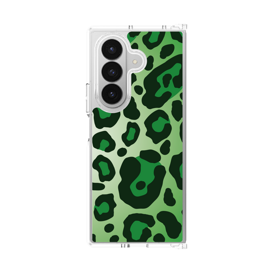 クリアケース［ Leopard - Green ］