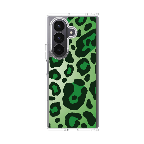 クリアケース［ Leopard - Green ］